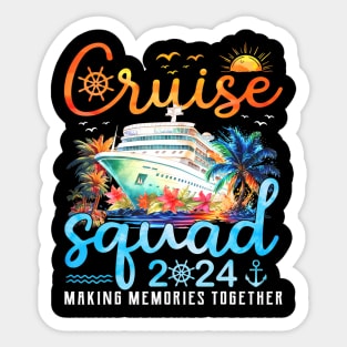 Cruise Squad 2024 Family Group Matching Summer Vacation Sticker